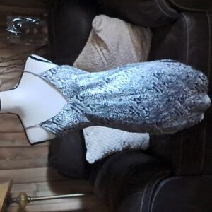 Magic Silk Black and Gray Mini Dress